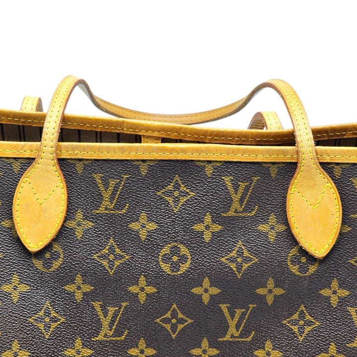 Louis Vuitton Neverfull MM Monogram Canvas Tote Bag M40156 Brown