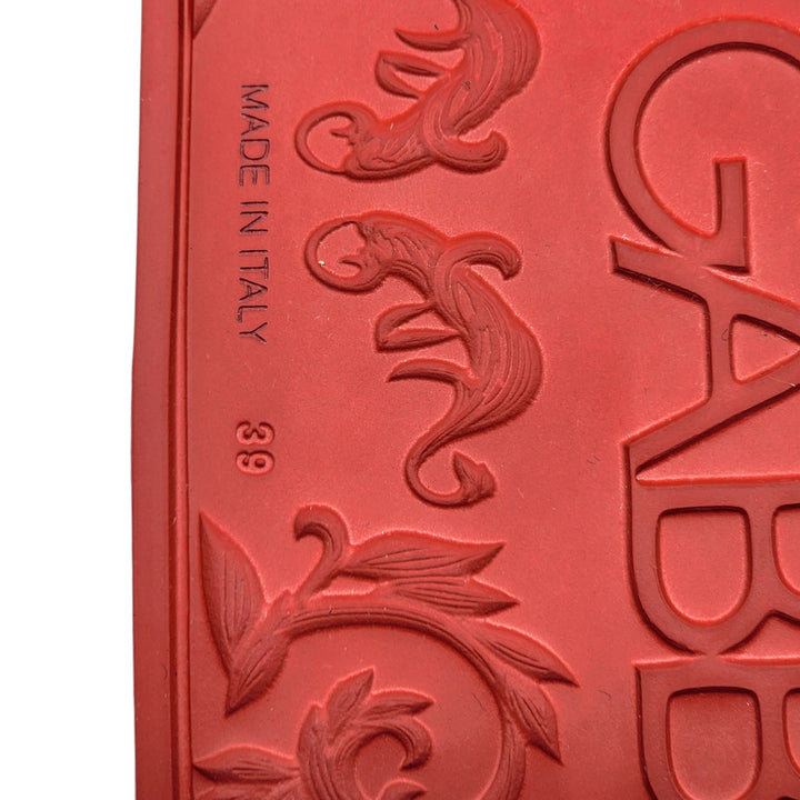 Dolce&Gabbana Saint Barth Rubber Pool Slides in Red EU 39 US 9