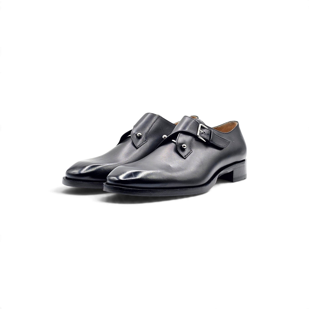 Christian Louboutin Chambelimonk Leather Derby Shoes Black EU 42.5 US 9.5