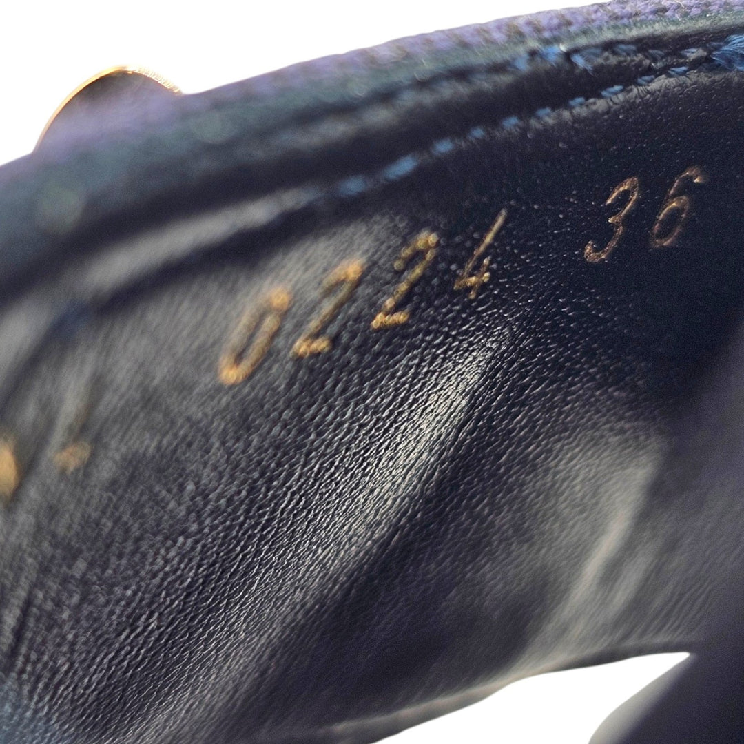 Louis Vuitton Shake Navy Denim Platform Wedge Sandals EU 36 US 6 - NWB $1280