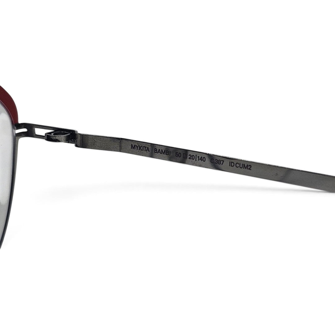 MYKITA BAMBI Eyeglasses Red Silver 50-20-140 Col C387 Handmade - NWB $850