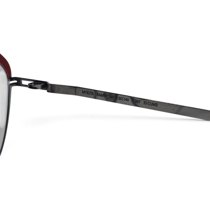 MYKITA BAMBI Eyeglasses Red Silver 50-20-140 Col C387 Handmade - NWB $850