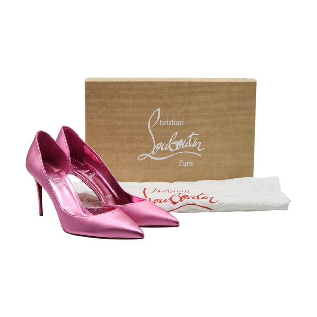 Christian Louboutin Iriza Pumps 85 - Metallic Leather - Pink 38.5