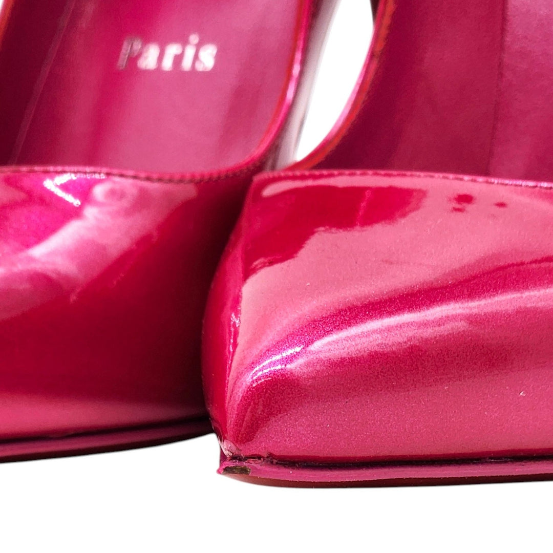 Christian Louboutin Hot Chick Patent Leather Pumps Pink EU 37 US 6.5