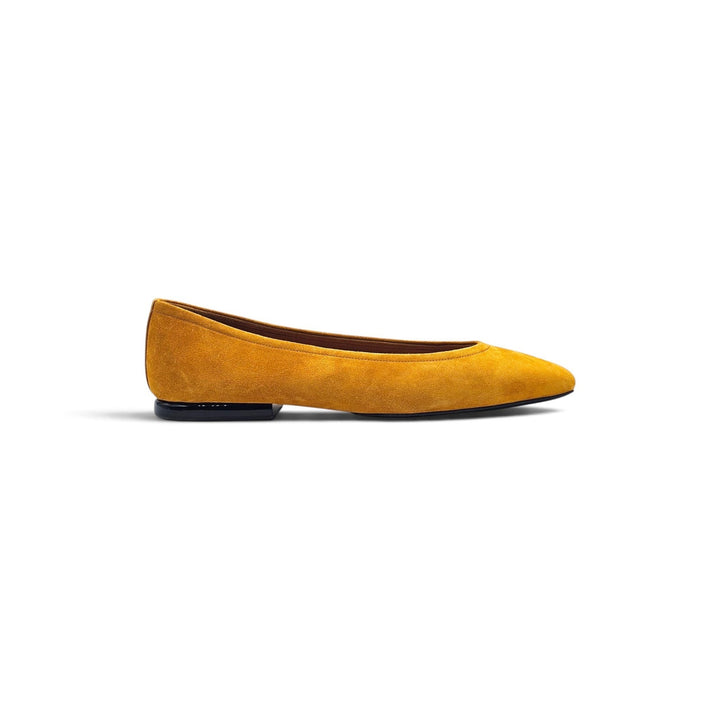 Loro Piana Primula Suede Mustard Yellow Ballet Flats EU 39 US 9 - NWOB $1185