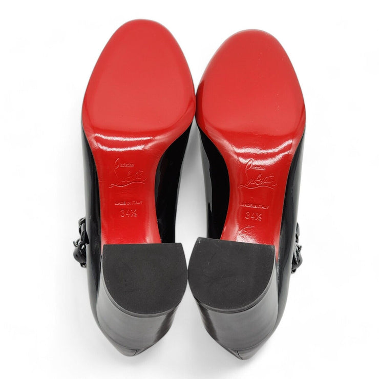 Christian Louboutin Miss Jane Pumps 55mm - Leather - Black - 34.5