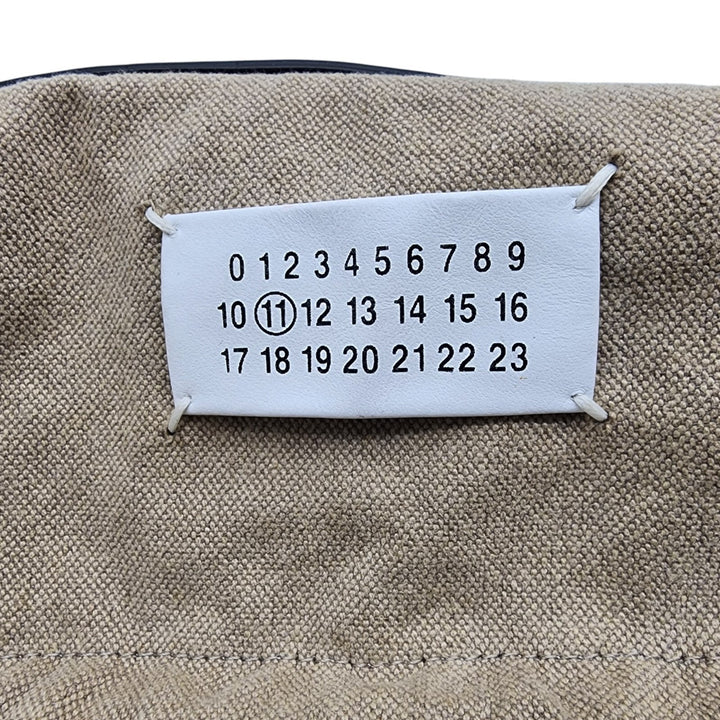 Maison Margiela Four Stitches Leather Large Tote Bag in Black