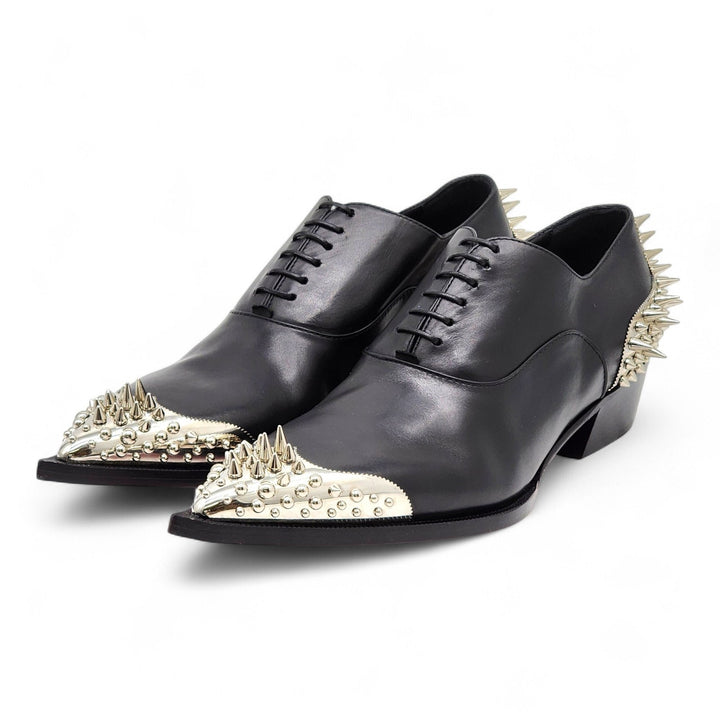 Christian Louboutin Cheliviss Meteor Leather Oxford Shoes EU 40.5 US 7.5 - $2695