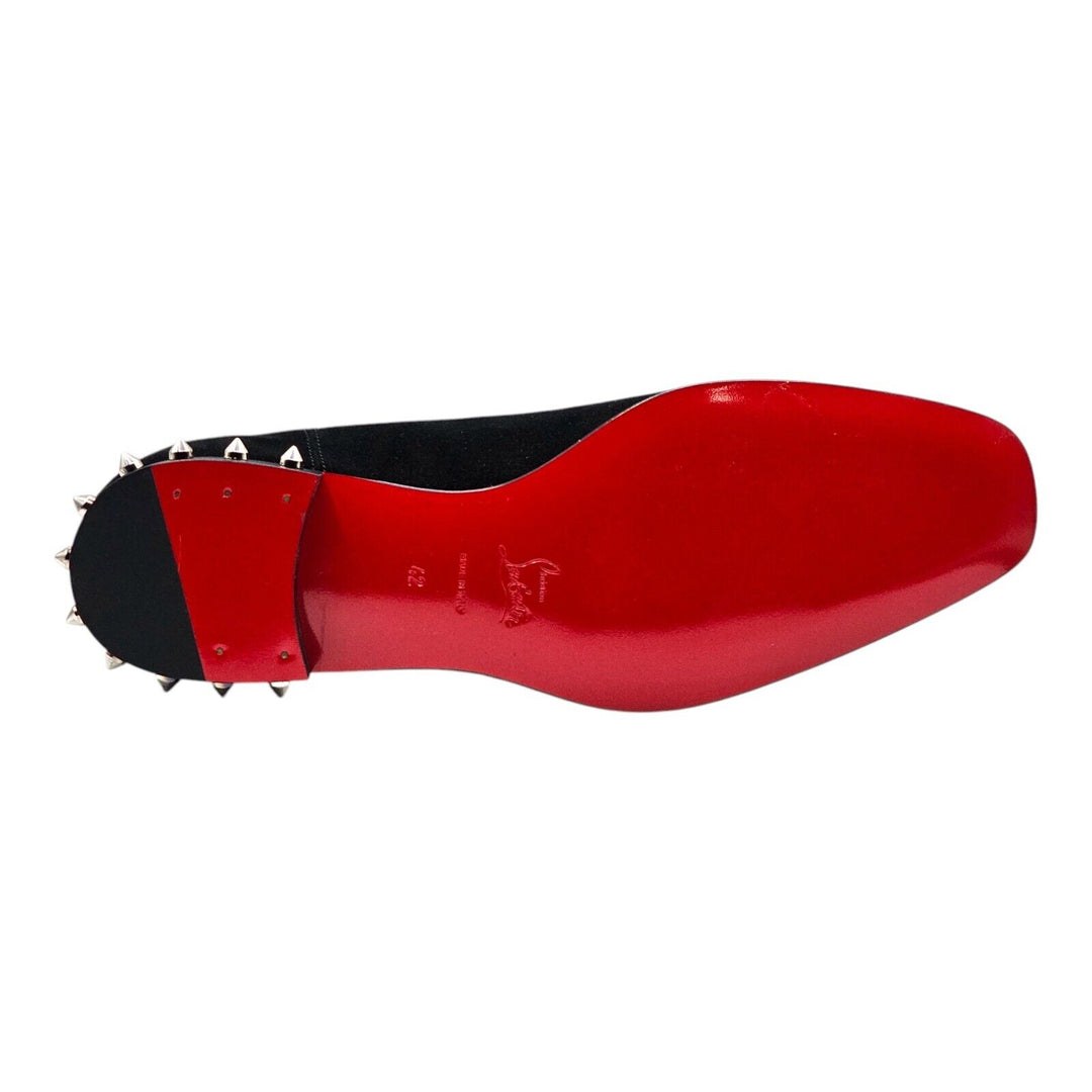 Christian Louboutin So Roadie Flat Suede Boots Black EU 42 US 9