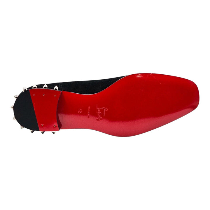 Christian Louboutin So Roadie Flat Suede Boots Black EU 42 US 9