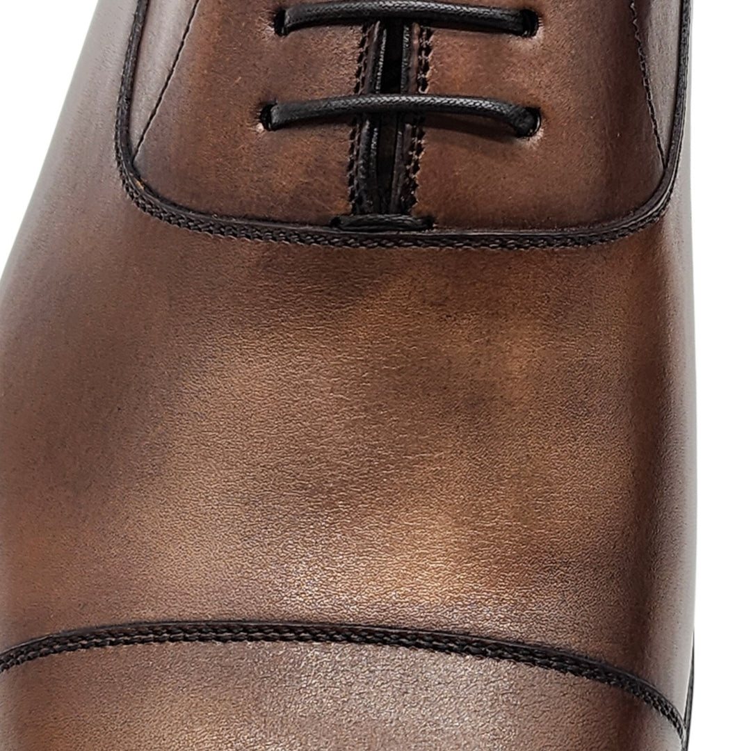 Christian Louboutin Greggo Leather Oxford Shoes Brown EU 41 US 8
