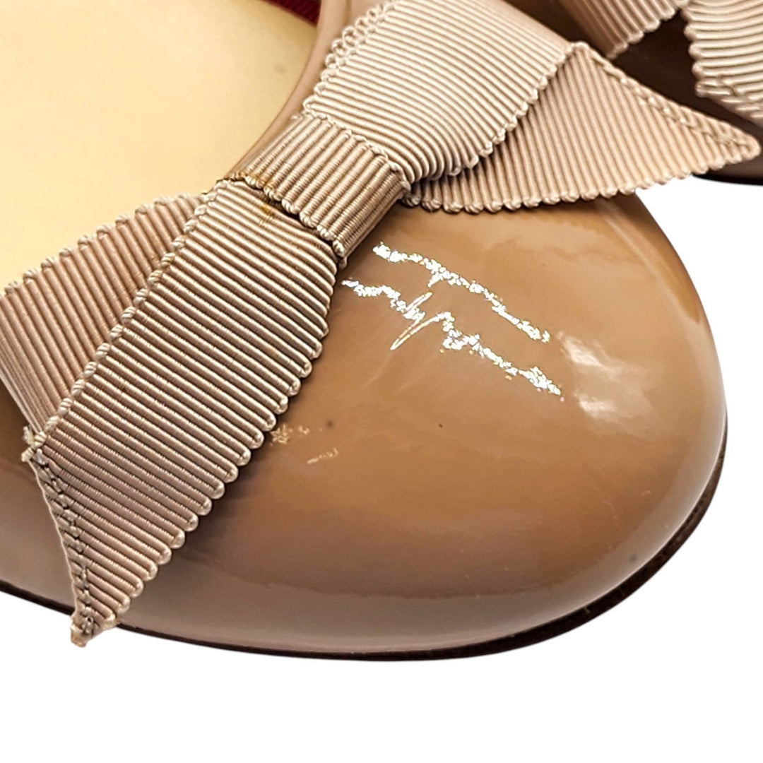 Christian Louboutin Gloriana Leather Ballet Flats Blush Nude EU 37.5 US 7 - $745