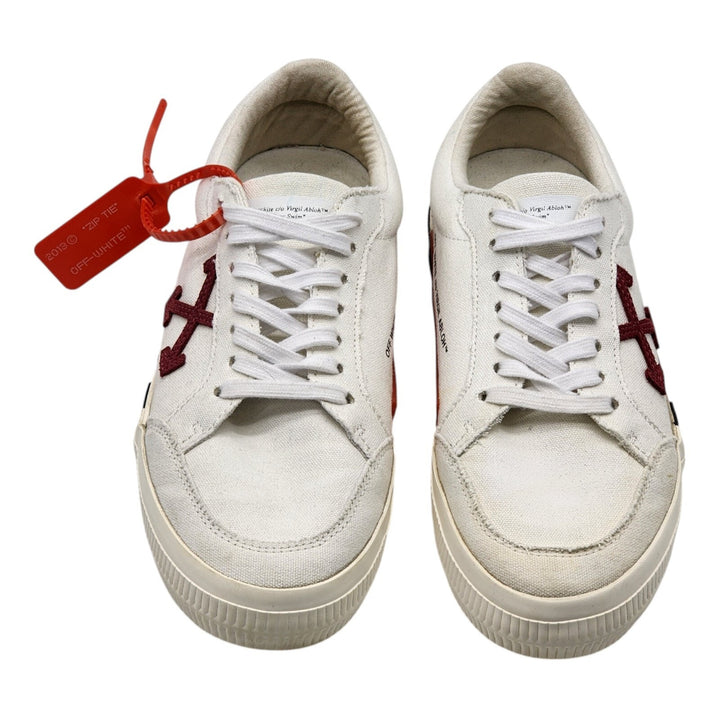 OFF-WHITE Vulc Low Canvas White Red Sneakers EU 40 US 7M 10W
