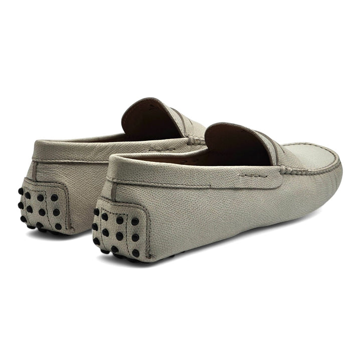 Tod's Driving Shoes City Gommino Leather Loafers Gray US 9.5 UK 8