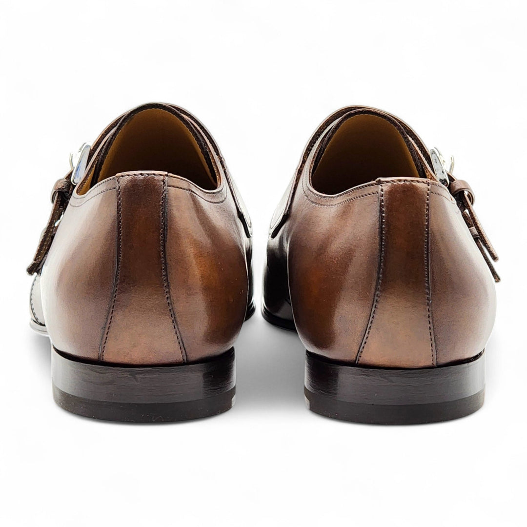 Christian Louboutin Mortimer Monk Leather Shoes Brown EU 45 US 12