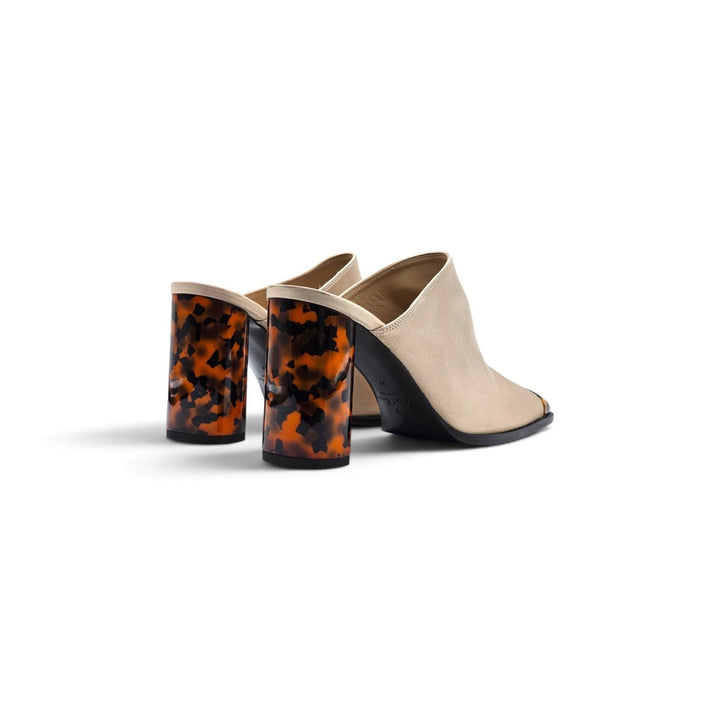 Loro Piana Alba Heeled Mules Vanilla Gleam FAR1163 A0RL EU 39 US 9 - NWOB $1900