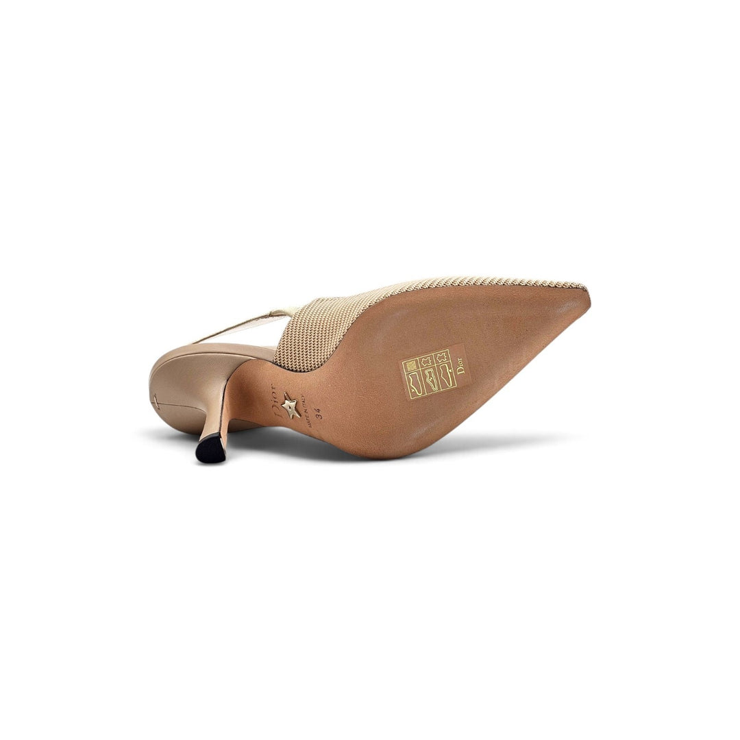 Christian Dior J'Adior Slingback Pumps in Nude Technical Fabric