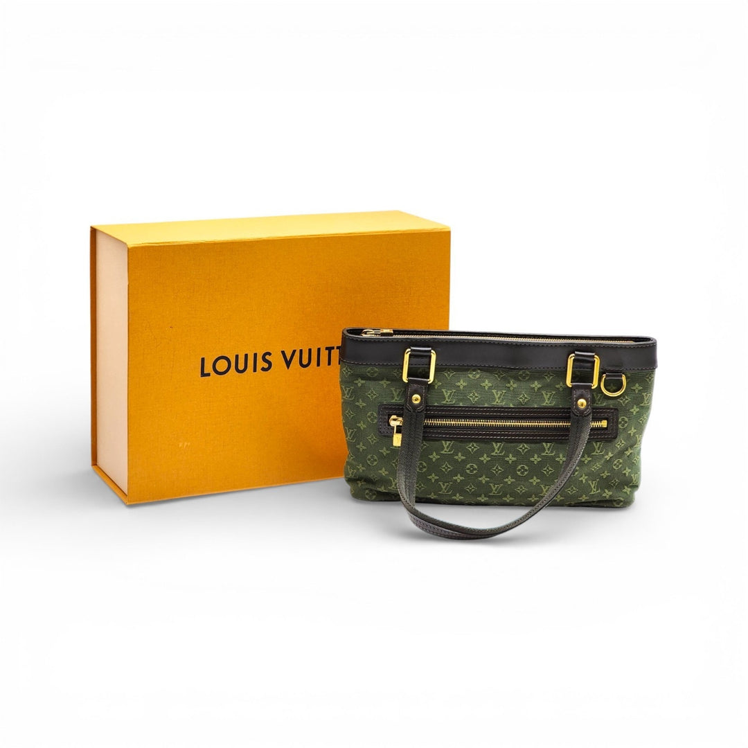 Louis Vuitton Khaki Monogram Mini Lin Lucille PM Bag Green