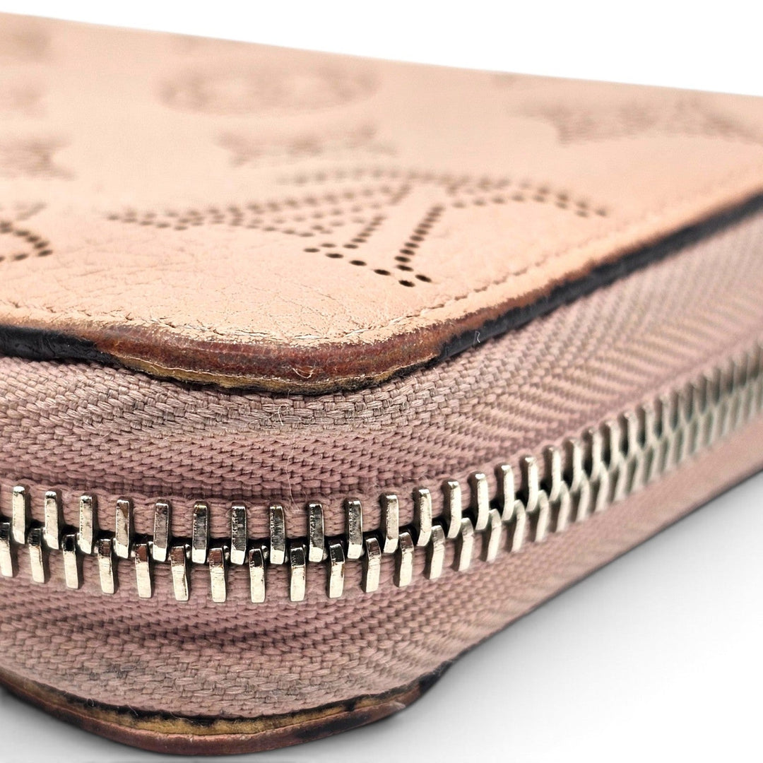 Louis Vuitton Mahina Zippy Wallet Perforated Leather Long Continental Pink