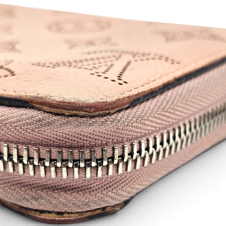 Louis Vuitton Mahina Zippy Wallet Perforated Leather Long Continental Pink
