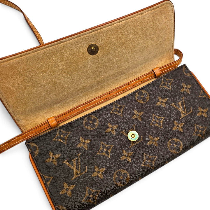Louis Vuitton Monogram Pochette Twin GM Crossbody Shoulder Bag
