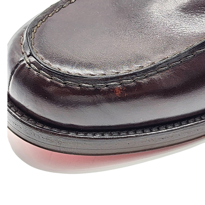 Christian Louboutin Leather Loafers with metal ornament Brown EU 40 US 7 - NWB