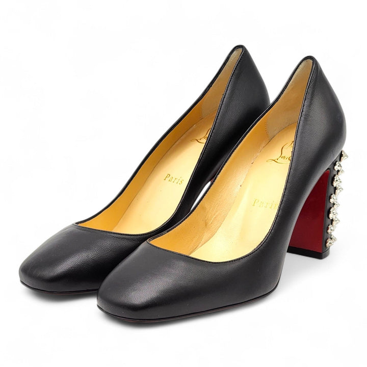 Christian Louboutin Donna Stud Spikes Leather Pumps EU 38 US 7.5
