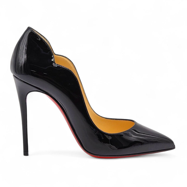 Christian Louboutin Hot Chick Patent Leather Pumps Black EU 35 US 5