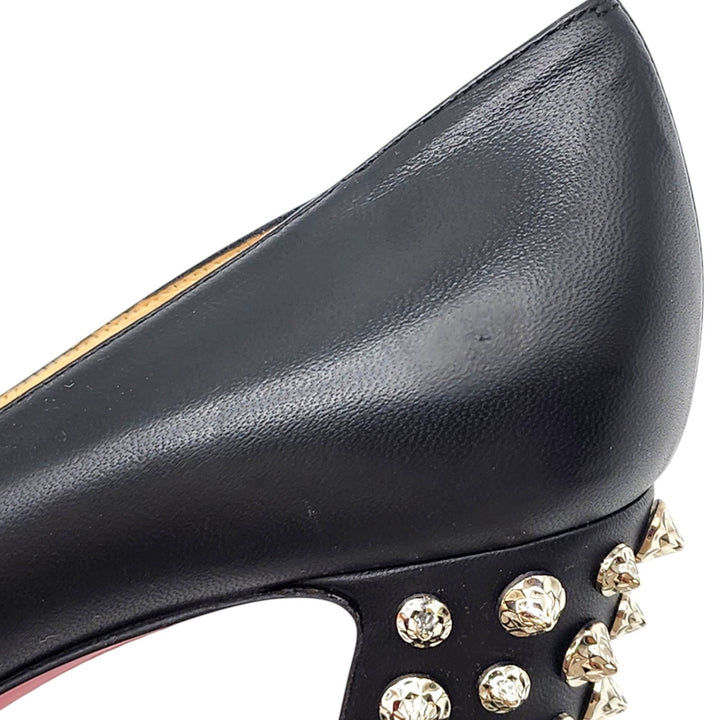 Christian Louboutin Donna Stud Spikes Leather Pumps EU 38 US 7.5