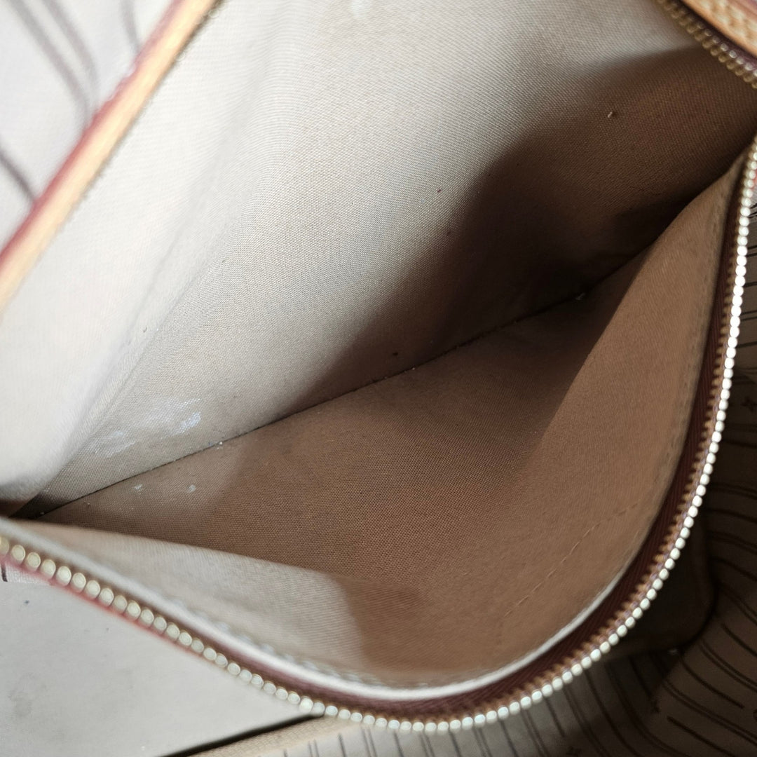 Louis Vuitton Neverfull MM Monogram Canvas Tote Bag Brown - Preowned
