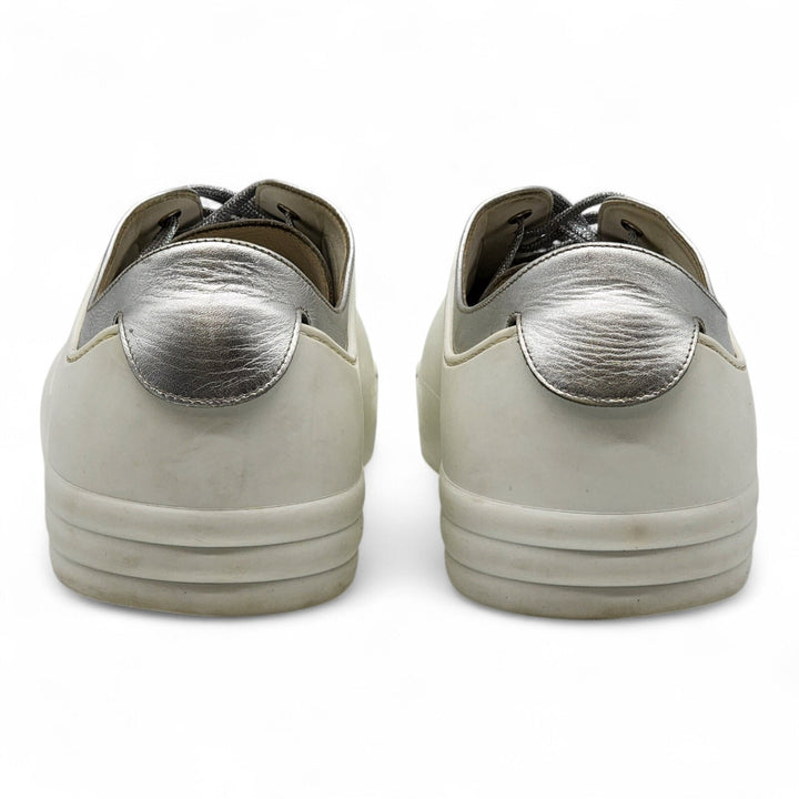 Chanel CC Rev Men's Leather Sneakers White Silver G32719 EU 46 US 13