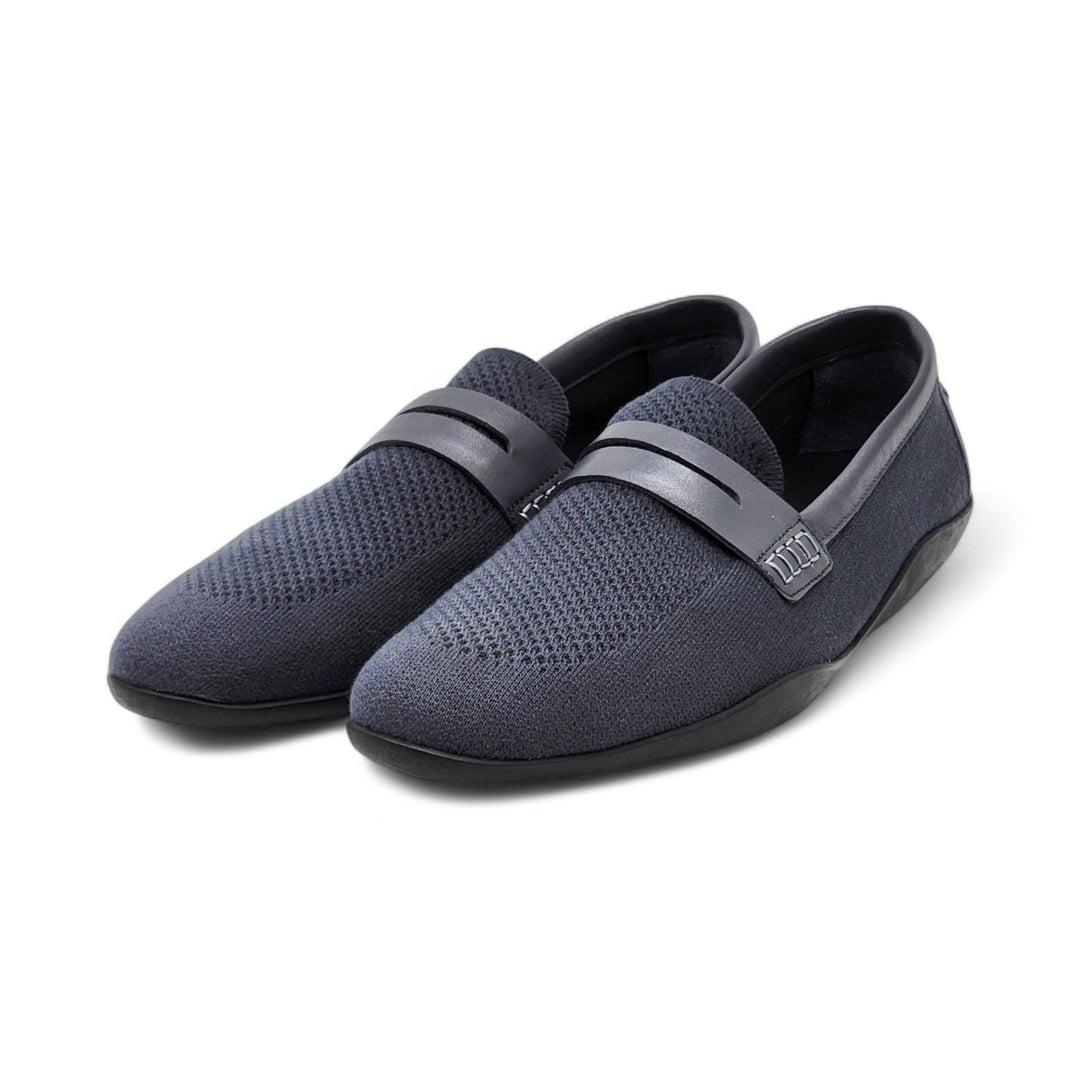 Harrys London Basel Knit Cotton Men's Loafers Gray