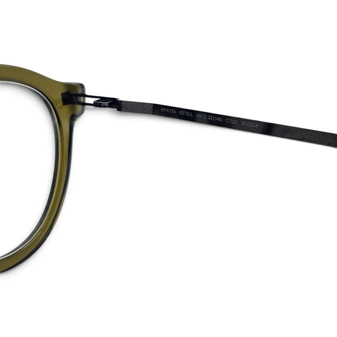 MYKITA Ketill C723 Clear Khaki Round Eyeglasses 48-22-140 Unisex - NWB $850