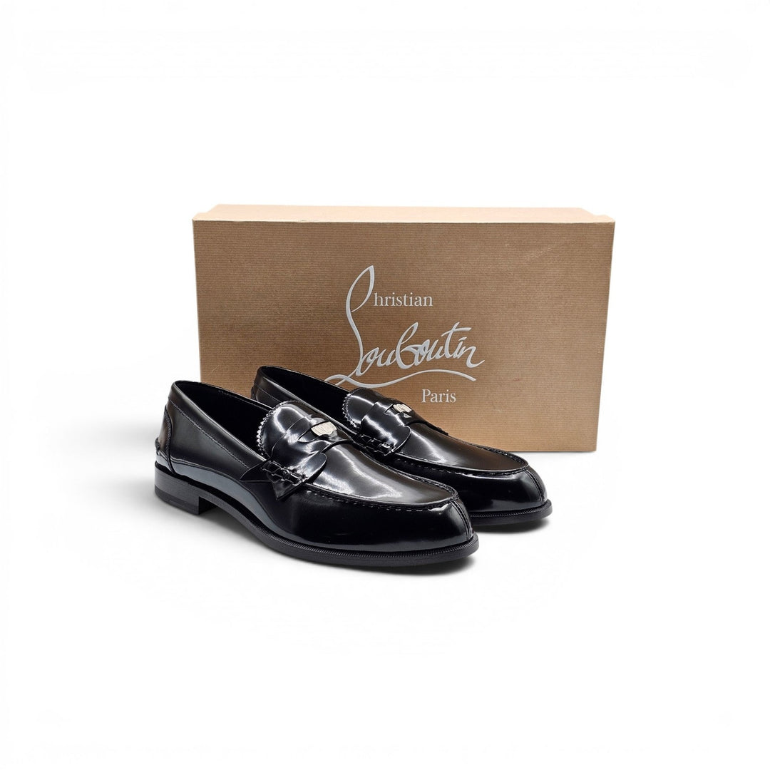 Christian Louboutin Penny Tct 2 Leather Men's Loafers Black EU 43 US 10 - NWB