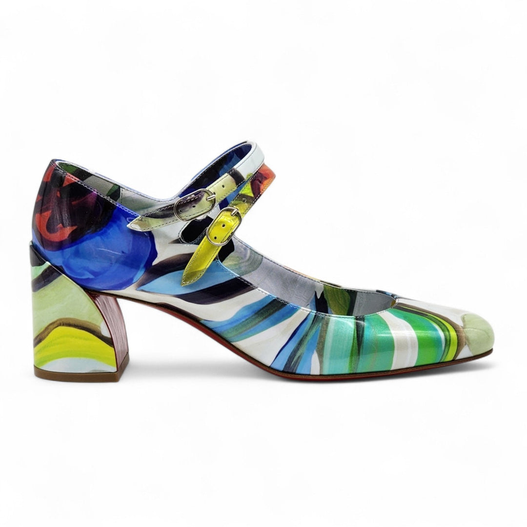 Christian Louboutin Miss Jane Leather Pumps Multicolor EU 37 US 6.5