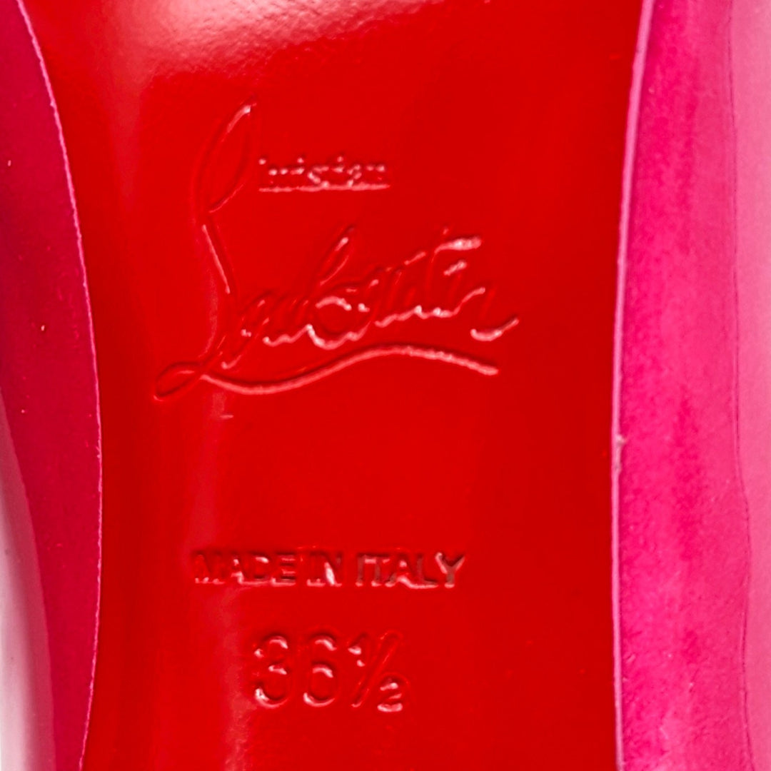 Christian Louboutin Hot Chick Patent Leather Pumps Hot Pink EU 36.5 US 6