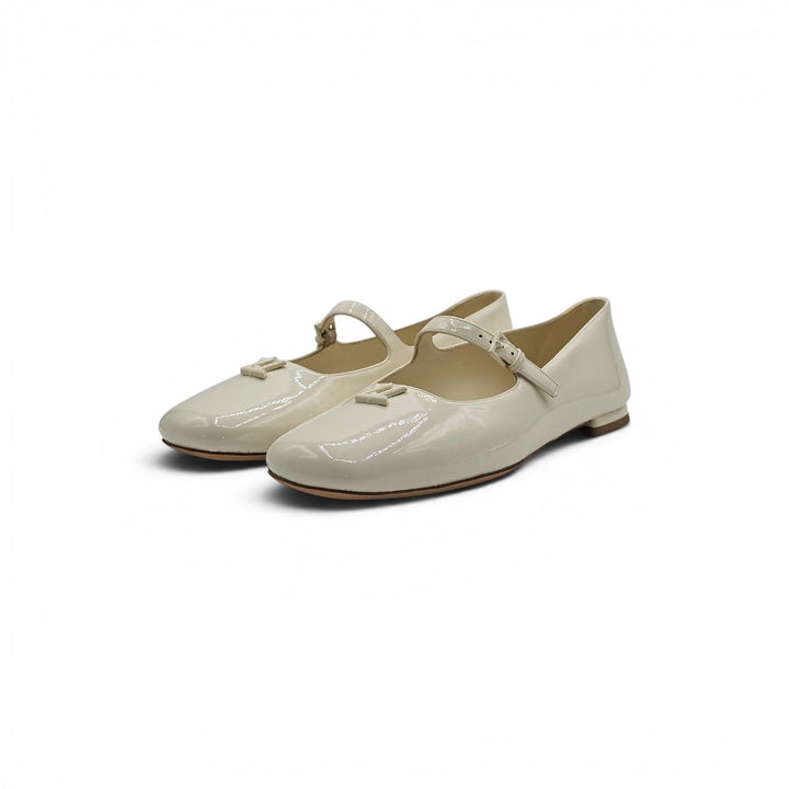 Louis Vuitton Swing Flat Mary Jane Ballerina Shoes Ivory EU 39 US 9 $1080