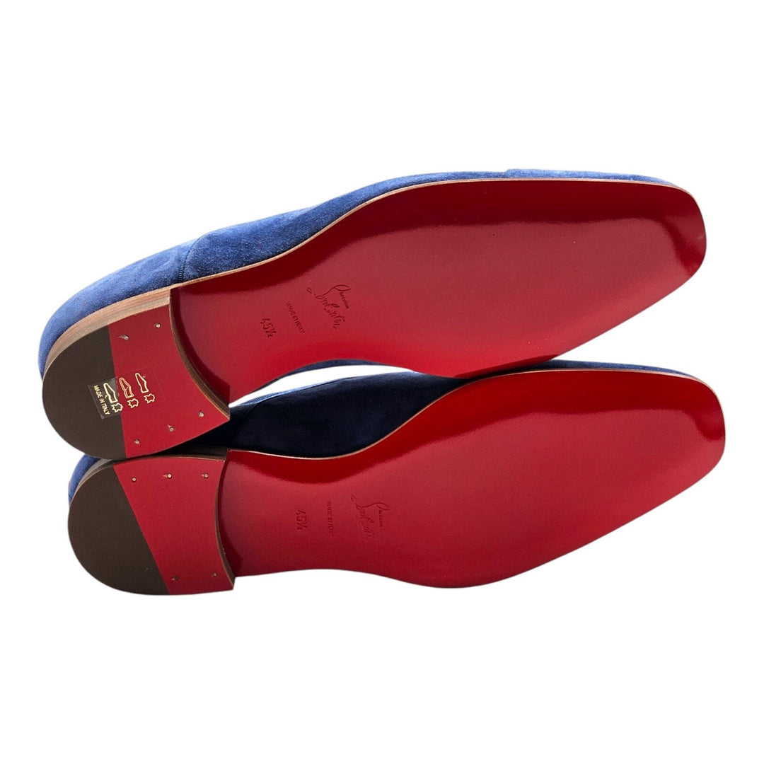 Christian Louboutin Alpha Male Oxford Suede Shoes - Blue EU 45.5 / US 12.5 $995