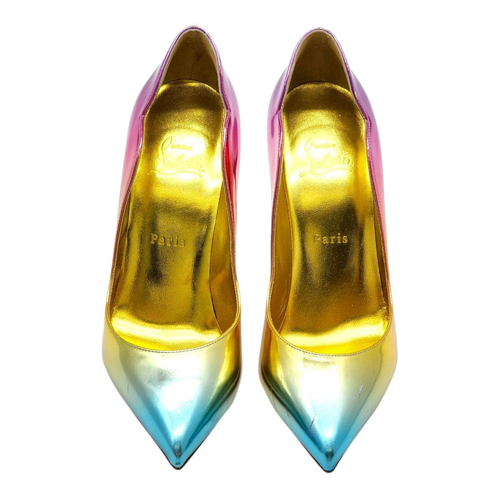 Christian Louboutin Hot Chick Leather Pumps Multicolor EU 39.5 US 9 - New $895