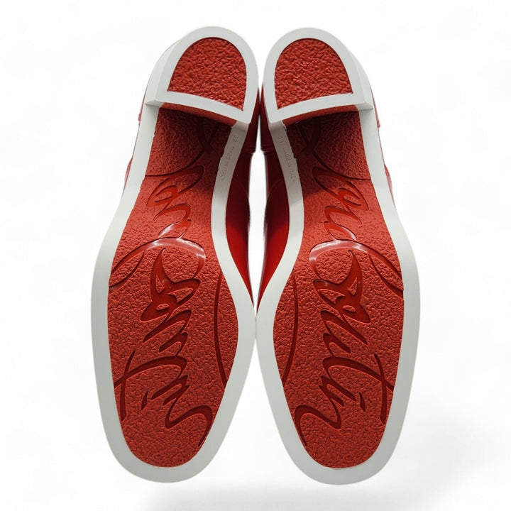 Christian Louboutin Loubirain Rubber Boots Red EU 39 US 8.5 - New