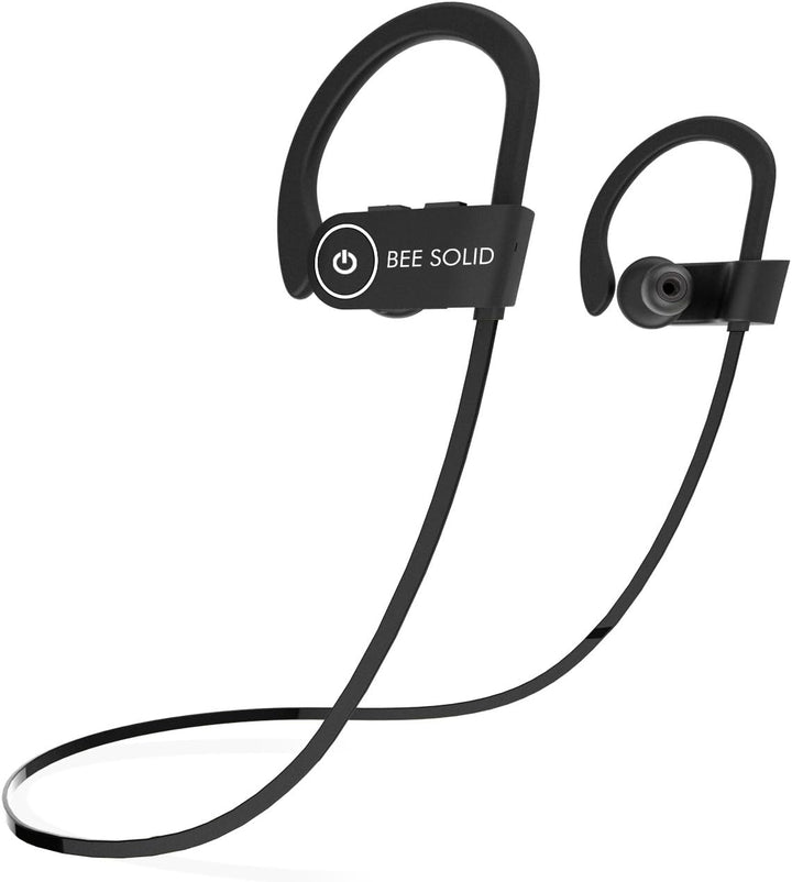 Bee Solid Bluetooth HD Wireless Sports Earphones w/Mic
