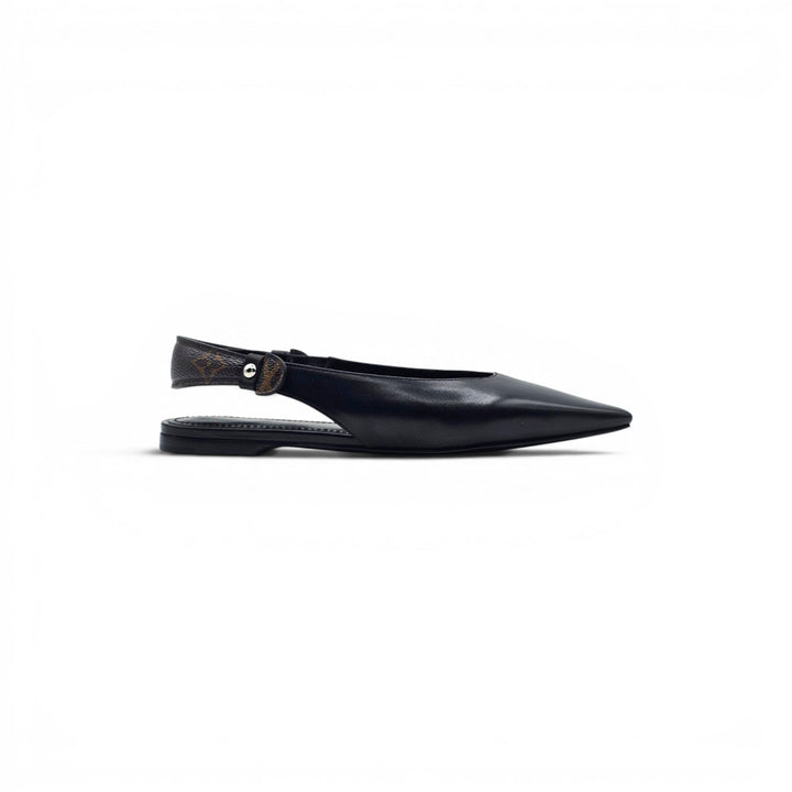 Louis Vuitton Legacy Slingback Ballerina Flats Black EU 36.5 US 6.5 - NWB $1100