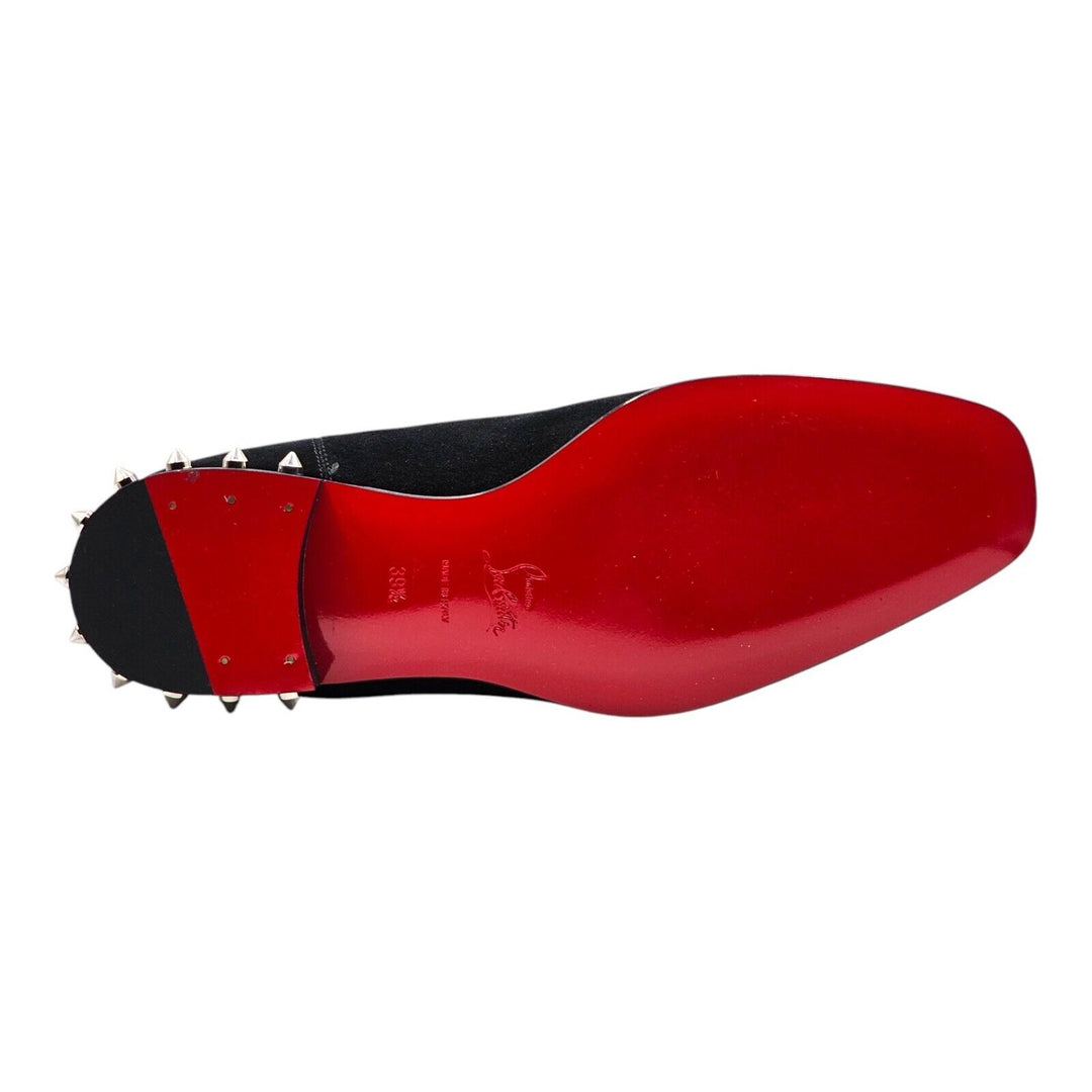 Christian Louboutin So Roadie Flat Suede Boots Black EU 39.5 US 6.5