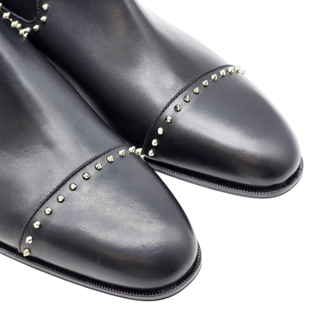 Christian Louboutin Chelsea Cloo Spike Boots Black EU 45.5 US 12.5