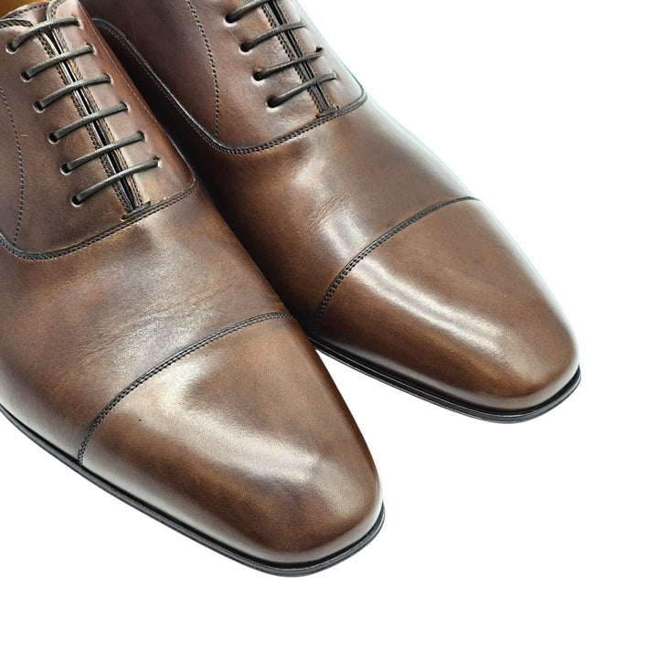 Christian Louboutin Greggo Leather Oxford Shoes in Brown EU 43.5 US 10.5