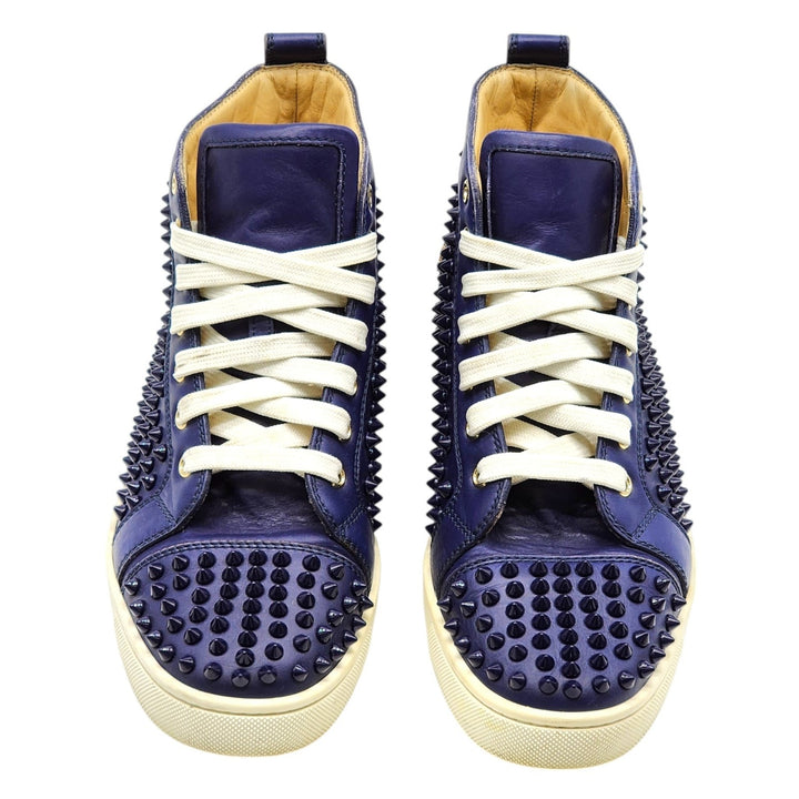 Christian Louboutin Louis Spikes 1130493 Sneakers Navy Blue EU 41 US 8 Preowned