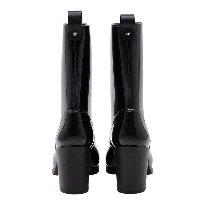 Christian Louboutin Loubirain PVC Rubber Women's Rain Boots Black EU 34 US 4
