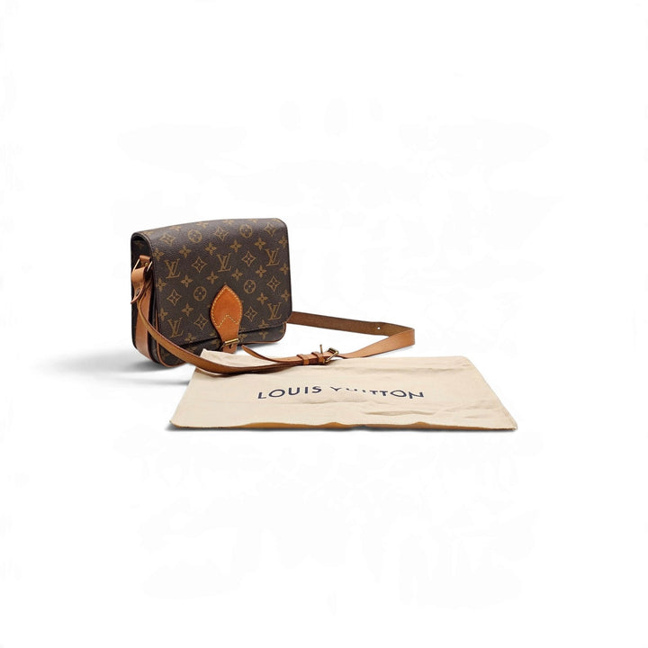 Louis Vuitton Cartouchiere Vintage LV Monogram Crossbody Shoulder Bag