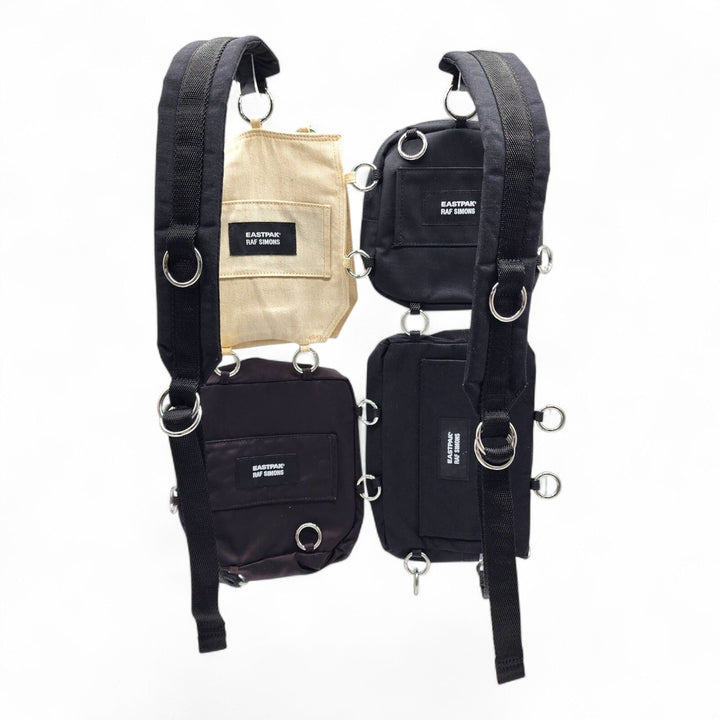 Eastpak x Raf Simons Convertible 4 Pouches and Backpack Black, White