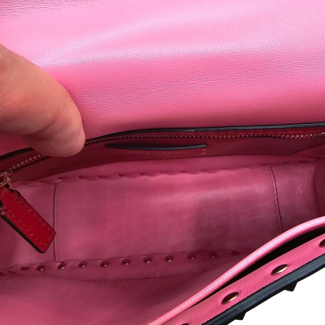 Valentino Garavani Rockstud Spike Medium Pink Leather Shoulder Bag NWOT $3500